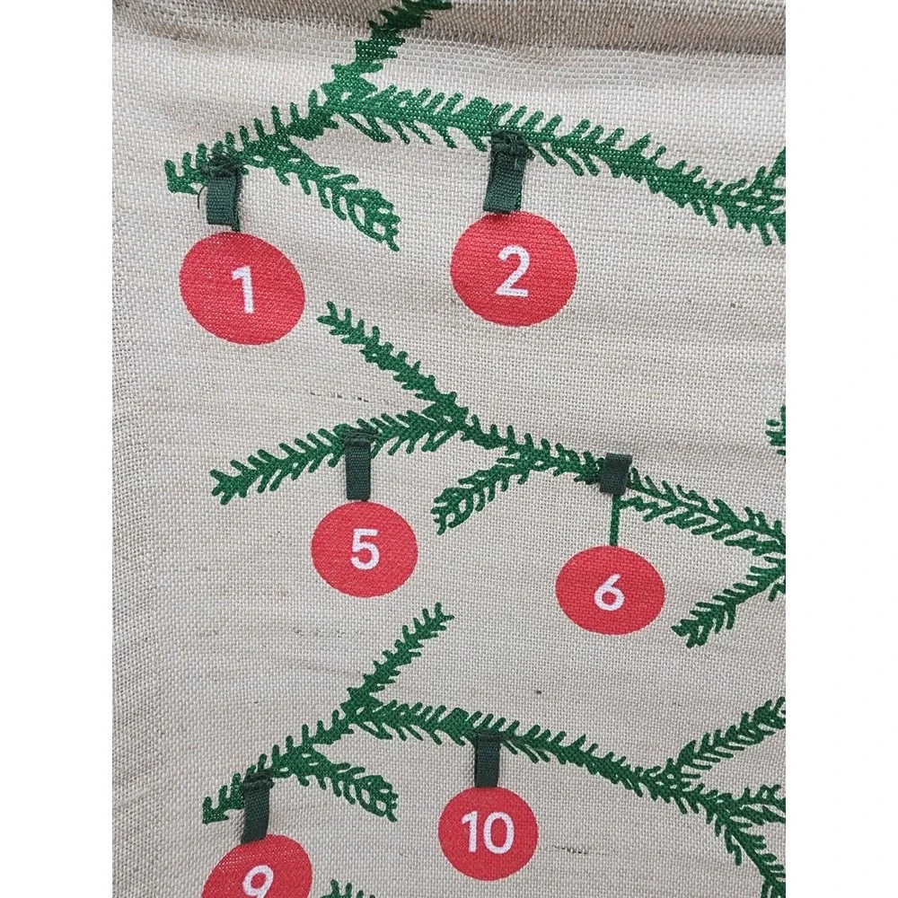 IKEA VINTERFINT Hanging Christmas Advent Calendar 24 Loops (005.608.88)‎ NEW